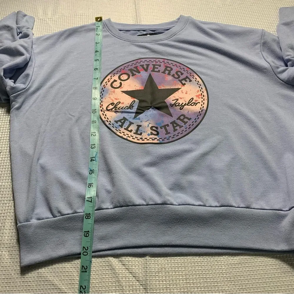 CONVERSE Girls Logo Graphic Pullover